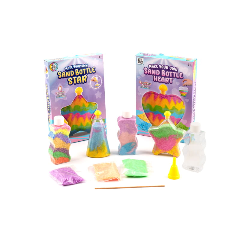 Cravată, cretă, nisip colorat, jucării de bricolaj