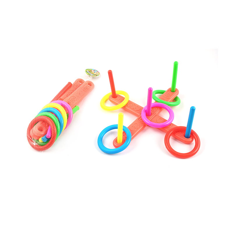 Jucărie de joc cu inel de crucifixie din plastic